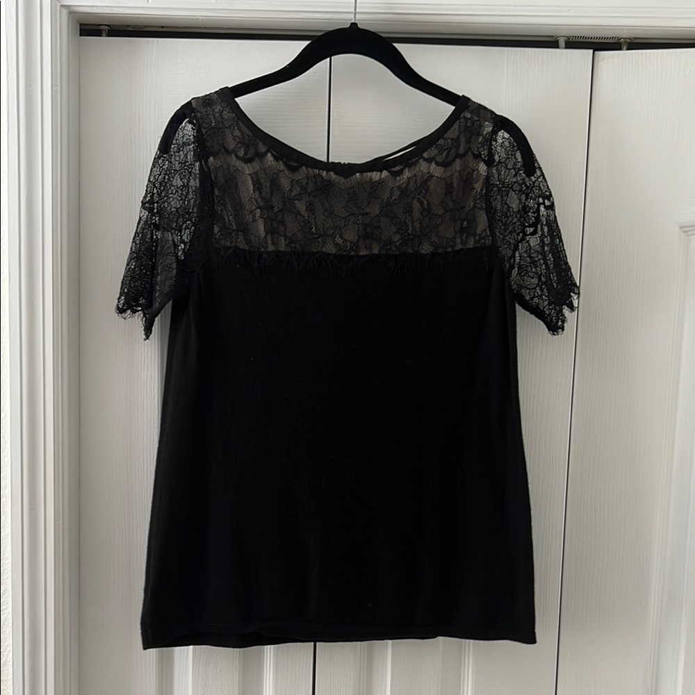 LOFT Black Lace Women's Blouse